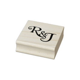 R&J Monogram Hochzeit Gummistempel