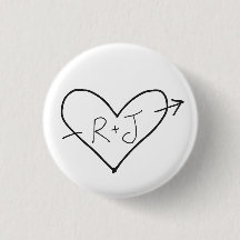 R+J Romeo und Julia Button