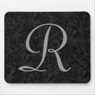 R: Monogram R Elegant Mousepad - Initialbrief
