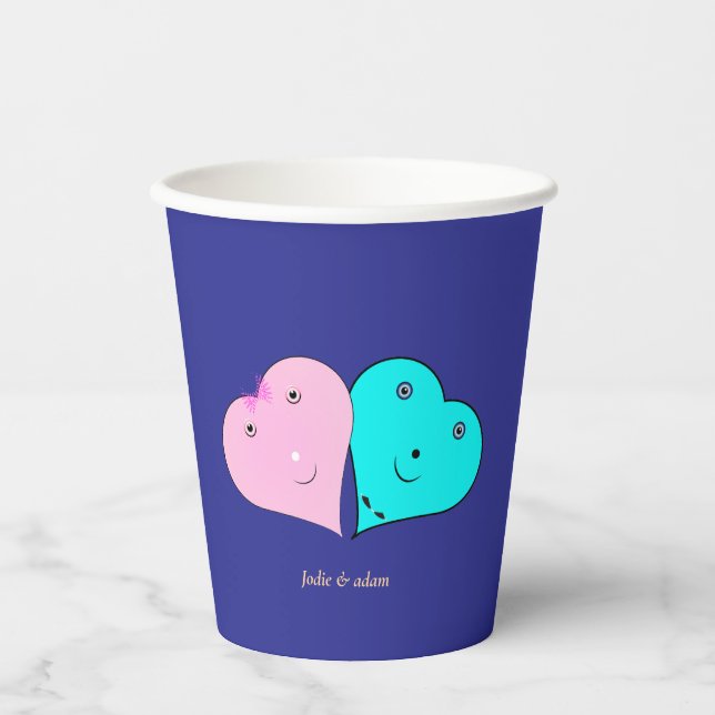 r & mrs herzen Bevorzugung Box Pappbecher (Vorderseite)