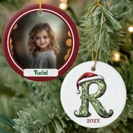 R Personalisierter Monogram Weihnachtsschmuck