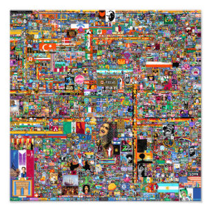 R/Place Final Erholung vor der Void Fotodruck