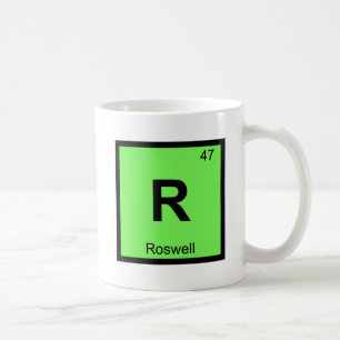 R - Roswell New Mexico Chemie Periodensystem Kaffeetasse