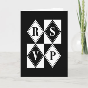 R.S.V.P. : Elegante Diamanten : Einladung