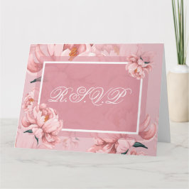 R.S.V.P Geklappte Grußkarte Karte