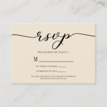 R.S.V.P. Hochzeitsankopfcreme & Black