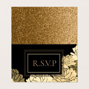 R.S.V.P or, bronzé, jaune 50e anniversaire