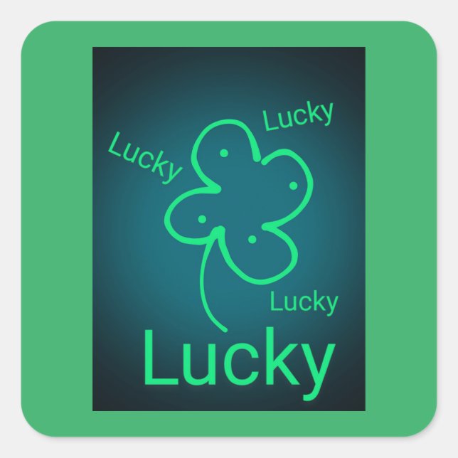R U Gefühl Lucky Sticker (Vorderseite)