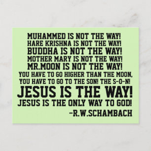 R.W.SCHAMBACH QUOTEN, MUTTER MARY IST NICHT DER WE POSTKARTE