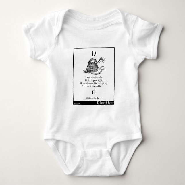 R war eine Klapperschlange Baby Strampler (Vorderseite)
