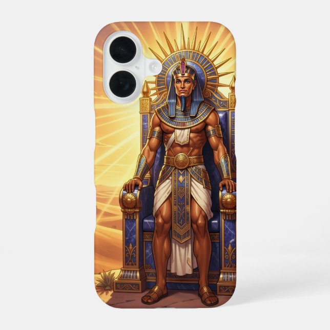 Ra – Ägyptischer Sonnengott iPhone 16 Hülle (Rückseite)