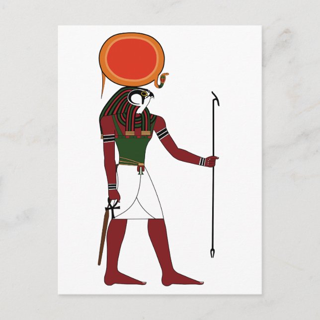 Ra der alte ägyptische Gott der Sonne und der Köni Postkarte (Vorderseite)