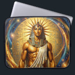 Ra – Egyptian Sun God´4 Laptopschutzhülle<br><div class="desc">Ra is the sun god in ancient Egyptian mythology and one of the most important deities.</div>