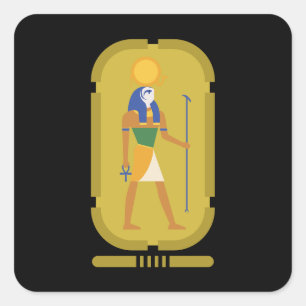 Ra God of the Sun Square Sticker