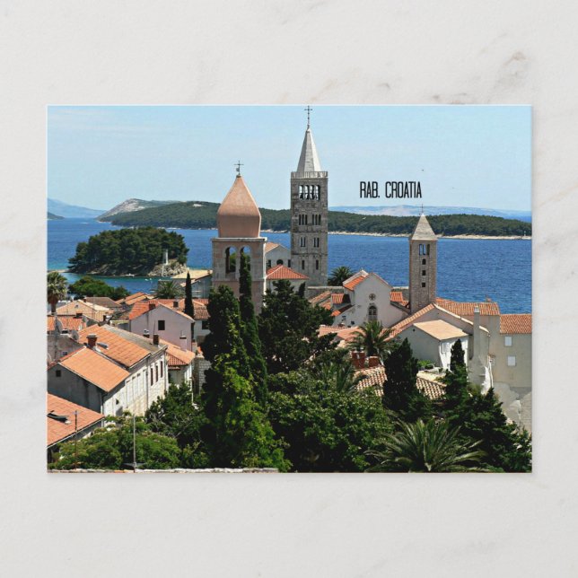 Rab, Landschaftsbild Kroatien Postkarte (Vorderseite)
