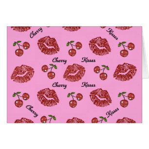 RAB Rockabilly Cherry Kisses on Pink