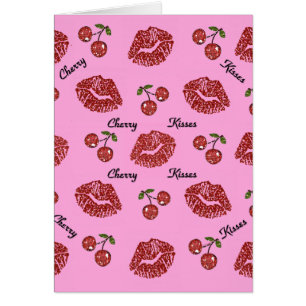 RAB Rockabilly Cherry Kisses on Pink