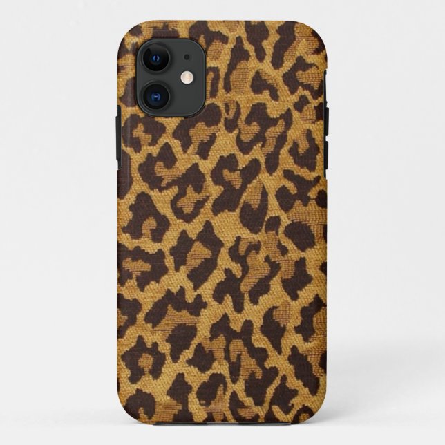 RAB Rockabilly Leopard Print Brown Gold Case-Mate iPhone Hülle (Rückseite)
