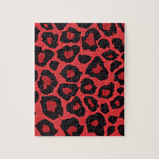 RAB Rockabilly Leopard Print Red Black (Vertikal)