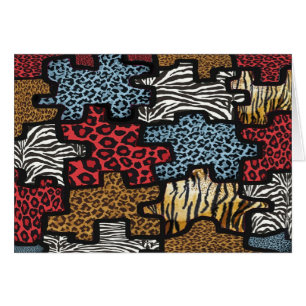 RAB Rockabilly Leopard Zebra Puzzle Imprimer Cadea