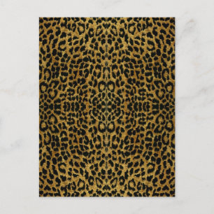RAB Rockabilly Leoparden-Druck Geschenke Postkarte