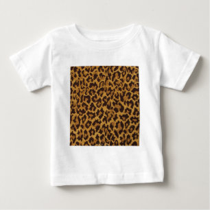 RAB Rockabilly Leopardenprint Braun Gold Baby T-shirt