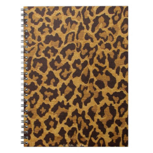 RAB Rockabilly Leopardenprint Braun Gold Notizblock