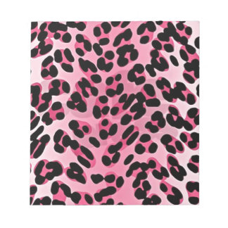 RAB Rockabilly Pink Cheetah Print Notizblock