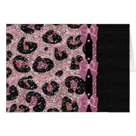 RAB Rockabilly Pink Leopard Print Ribbon Bows