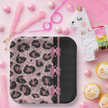 RAB Rockabilly Pink Leopard Print Ribbon Bows