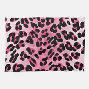 RAB Rockabilly Rosa Gepardtdruck Geschirrtuch