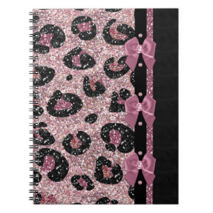 RAB Rockabilly Rosa Leopardenprint-Bandbögen Notizblock