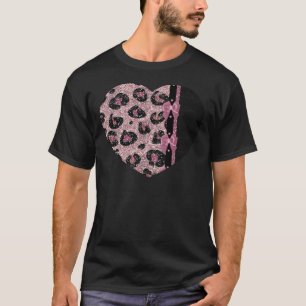 RAB Rockabilly Rosa Leopardenprint-Bandbögen T-Shirt