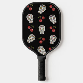 RAB Rockabilly Sugar Skulls and Cherries Pickleball Schläger