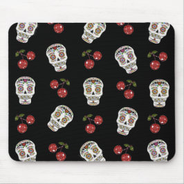 RAB Rockabilly Sugar Skulls Kirschen Kirschen auf  Mousepad