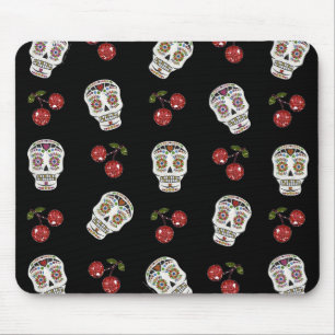 RAB Rockabilly Sugar Skulls Kirschen Kirschen auf Mousepad