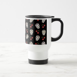 RAB Rockabilly Sugar Skulls Kirschen Kirschen auf  Reisebecher