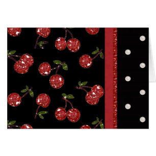 RAB Rockabilly très cerise cerises Noir