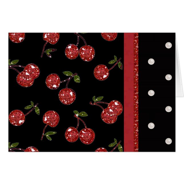 RAB Rockabilly très cerise cerises Noir (Devant horizontal)
