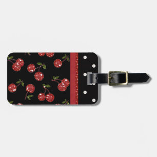 RAB Rockabilly Very Cherry Cherries Black Gepäckanhänger