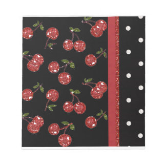 RAB Rockabilly Very Cherry Cherries Black Notizblock