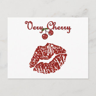 RAB Rockabilly Very Cherry Kiss Postkarte