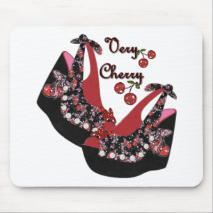 RAB Rockabilly Very Cherry Schuhe Mousepad