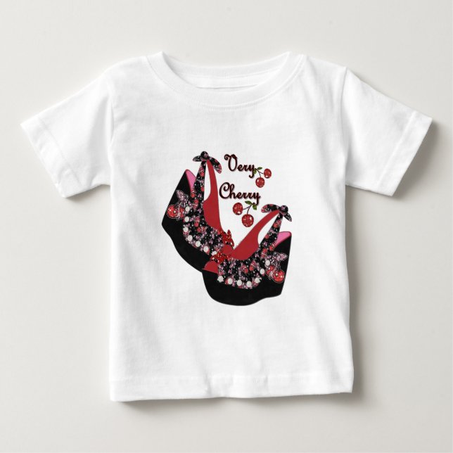 RAB Rockabilly Very Cherry Shoes Baby T-shirt (Vorderseite)