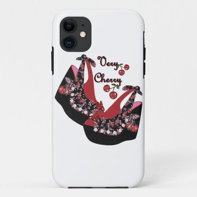 RAB Rockabilly Very Cherry Shoes Case-Mate iPhone Hülle (Rückseite)