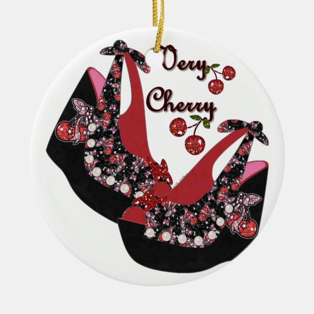 RAB Rockabilly Very Cherry Shoes Keramikornament (Vorne)