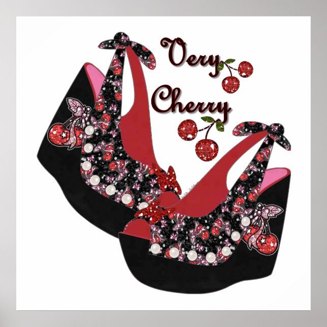 RAB Rockabilly Very Cherry Shoes Poster (Vorne)