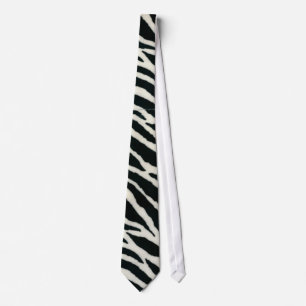 RAB Rockabilly Zebra Print Black & White Krawatte