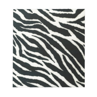 RAB Rockabilly Zebra Print Black & White Notizblock