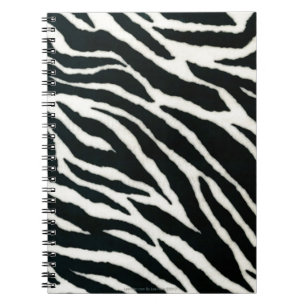 RAB Rockabilly Zebra Print Black & White Notizblock